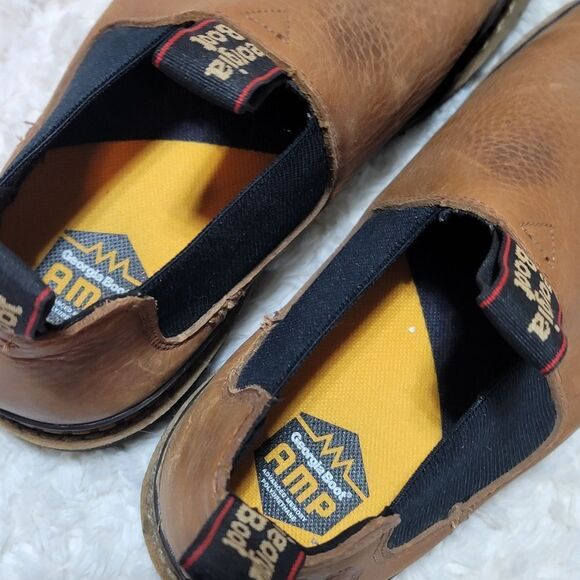 Georgia Boot Giant Revamp Romeo Gored Leather Brown Oil Resistant Work Boots - Picture 11 of 12